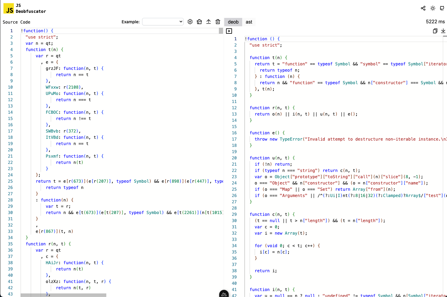 JS Code Deobfuscation